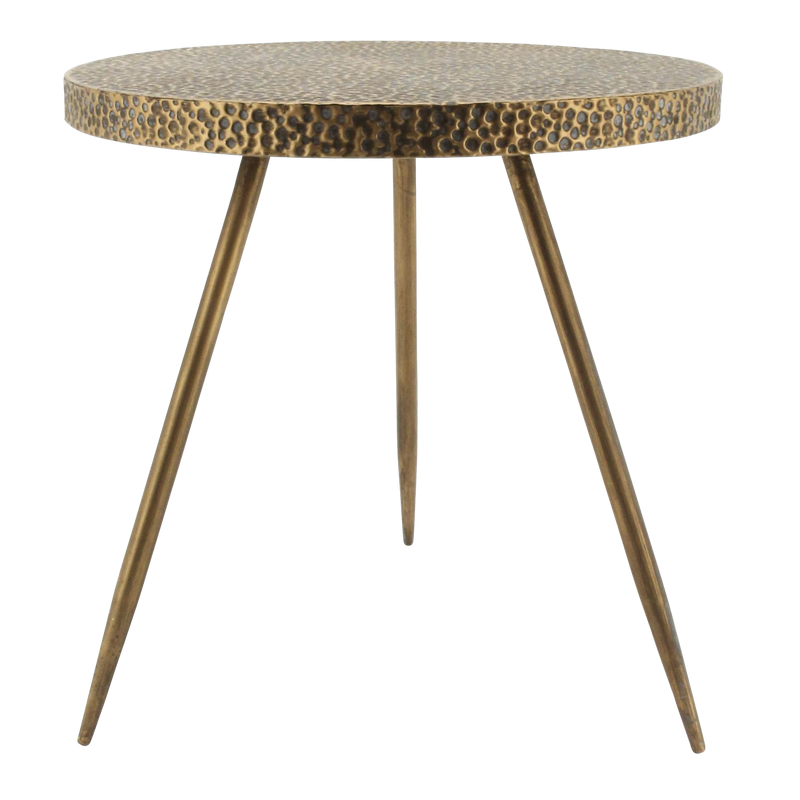 Bijzettafeltje Nice goud ø45x45cm