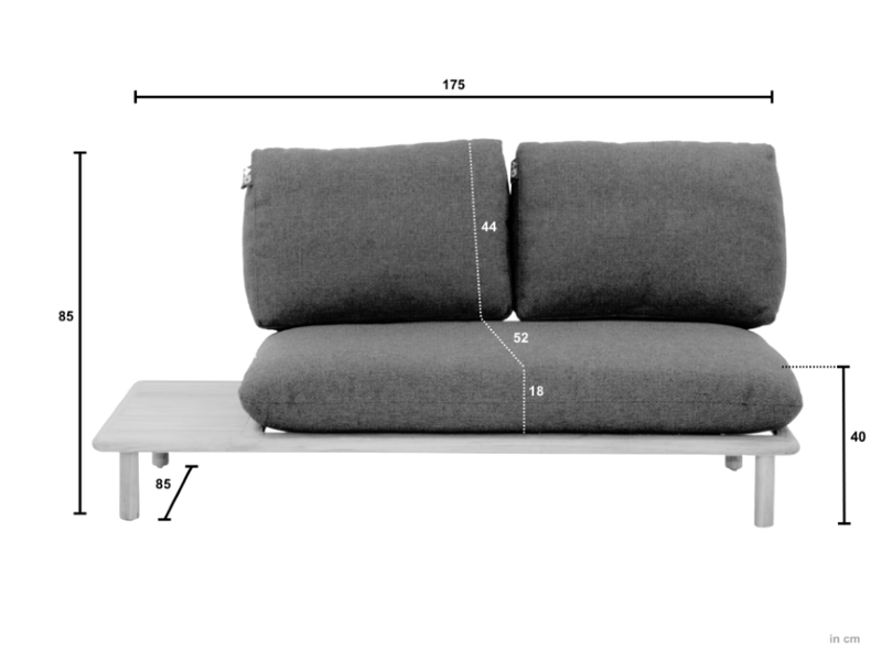 Loungeset Sling Grey | Zelf samen te stellen