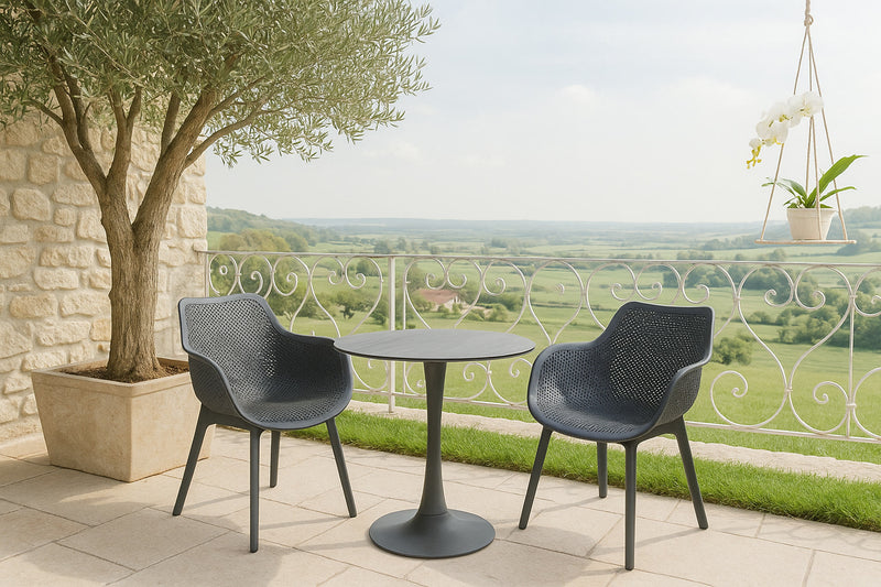 Jamy HPL table Ø70cm anthracite