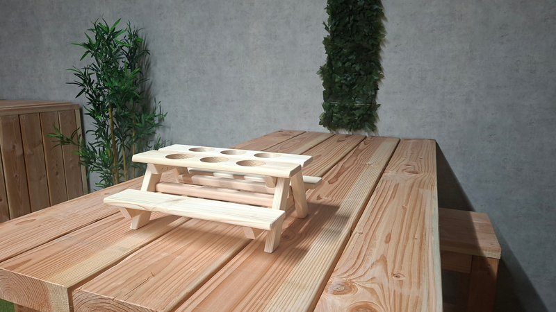 Flaschenhalter für Picknicktische