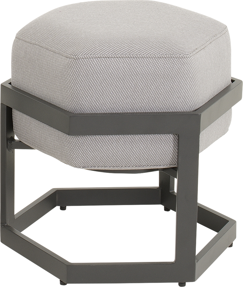 Hocker Esagono 48x41,5x47,5cm antraciet