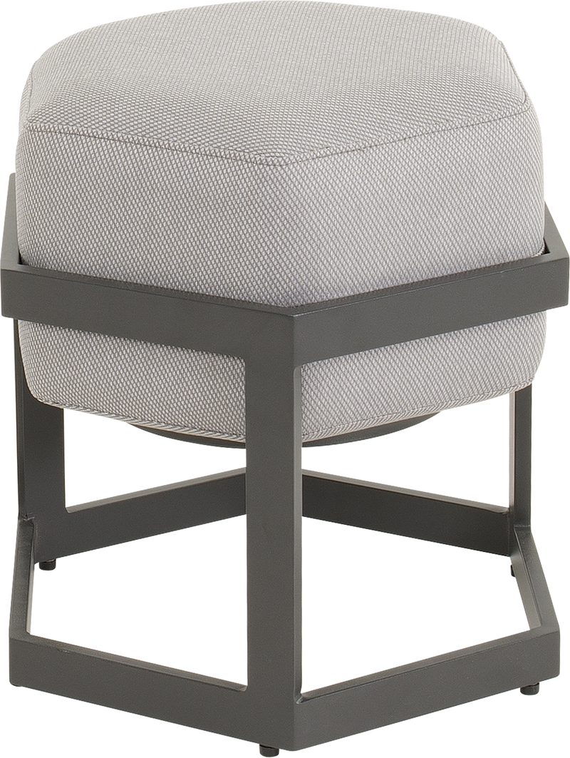 Hocker Esagono 48x41,5x47,5cm antraciet