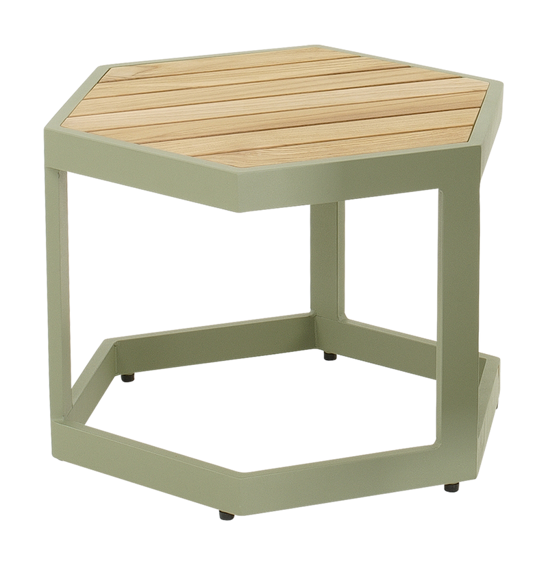 Bijzettafeltje Esagono 48x41,5x34cm zachtgroen