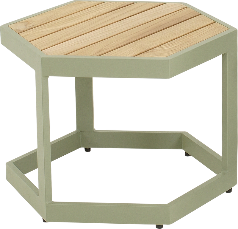 Bijzettafeltje Esagono 48x41,5x34cm zachtgroen