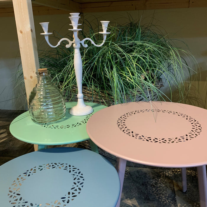 Bijzettafeltje Dali ø45x40cm roze