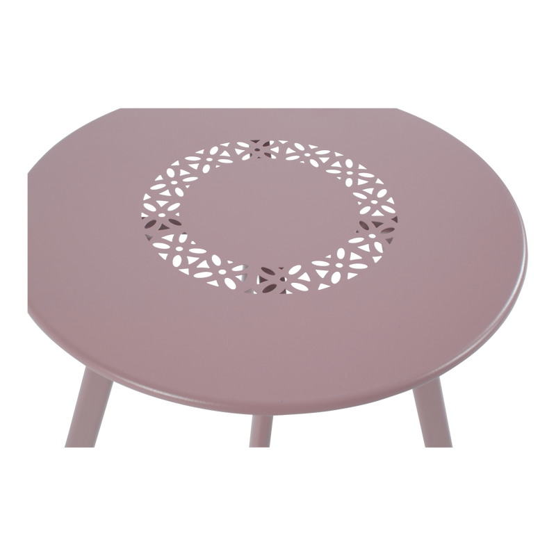 Bijzettafeltje Dali ø45x40cm roze