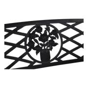 Bank Oxford zwart 127cm