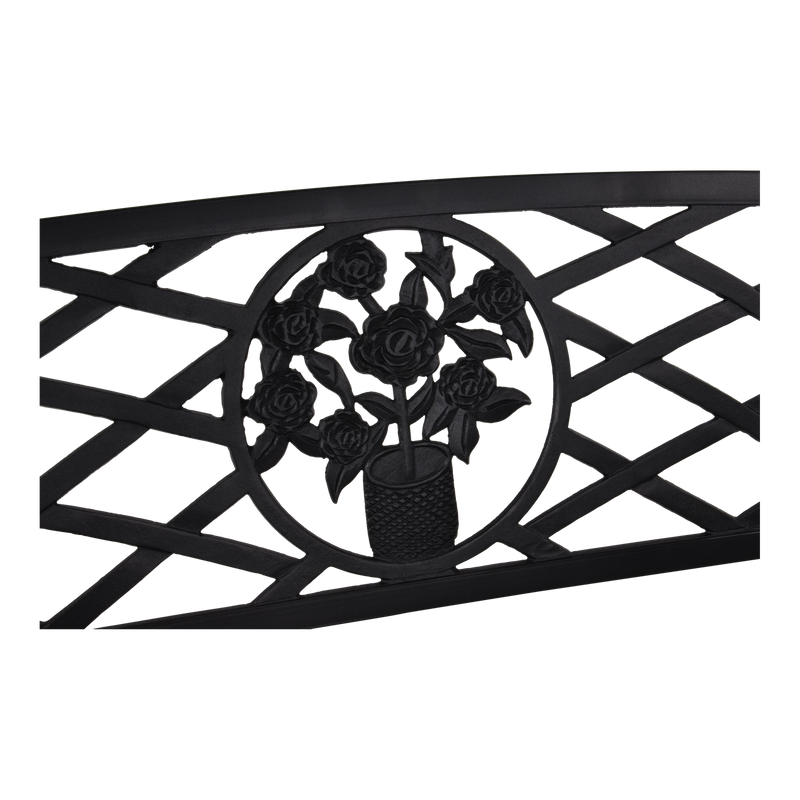 Bank Oxford zwart 127cm