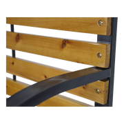 Bank Woodstock black 120cm