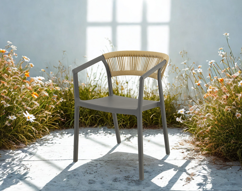 Stapelstoel Terrasa antraciet