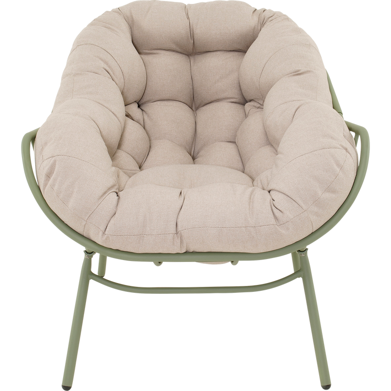 Relaxstoel Cozy aluminium beige