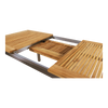 Uittrektafel Marmaris RVS 152/210x90cm