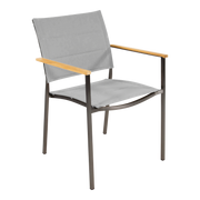 Stapelstoel Marmaris RVS taupe