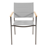 Stapelstoel Marmaris RVS taupe