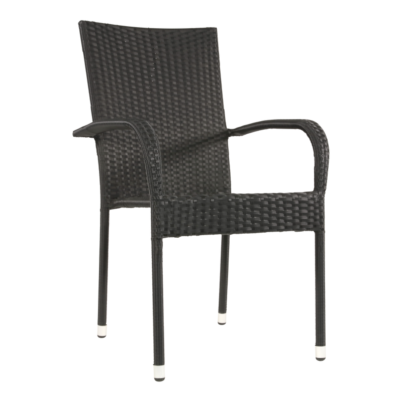 Stapelstoel Corona zwart