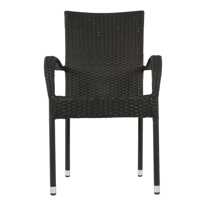 Stapelstoel Corona zwart
