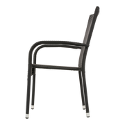 Stapelstoel Corona zwart