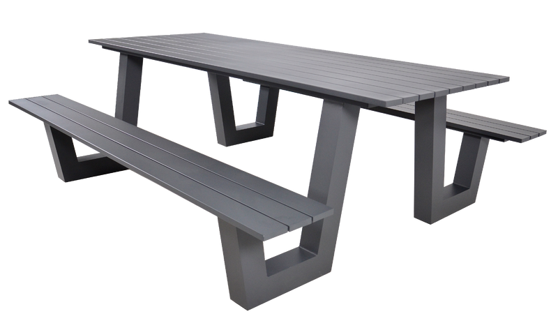 Picknickset Breeze anthraciet 220x184cm