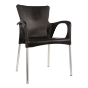 Stapelstoel Bella zwart