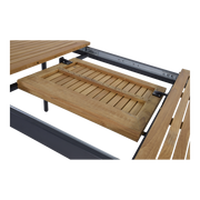 Uittrektafel Monza antraciet 152/210x89cm