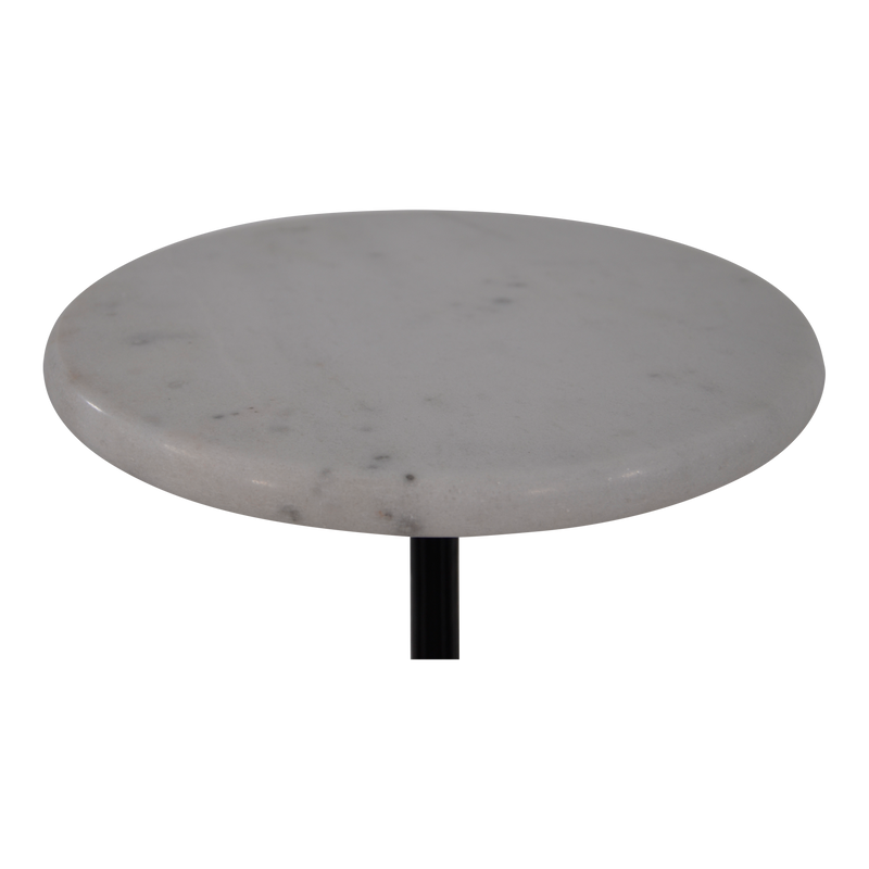 Bijzettafel marmer wit Ø30x60cm