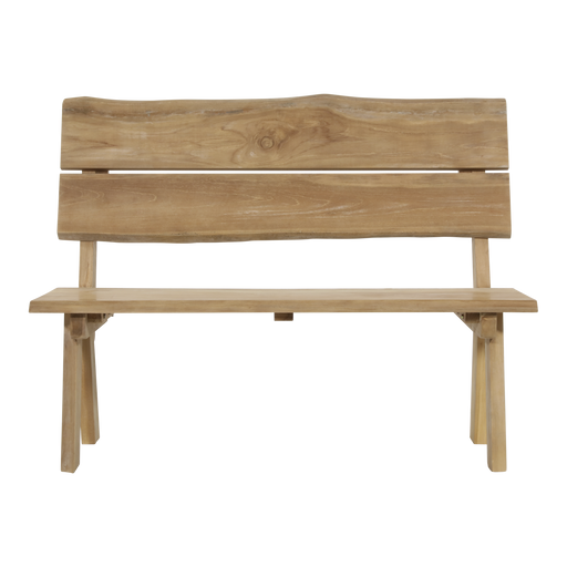 Bank teak boomstam 130cm