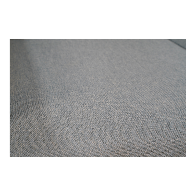 Loungebank teak 124cm, incl. kussen