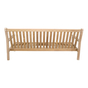 Loungebank teak 180cm, incl. kussen