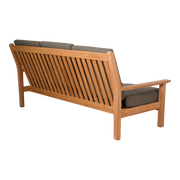 Loungebank teak 180cm, incl. kussen
