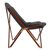 Vlinderstoel, grijs gemeleerd