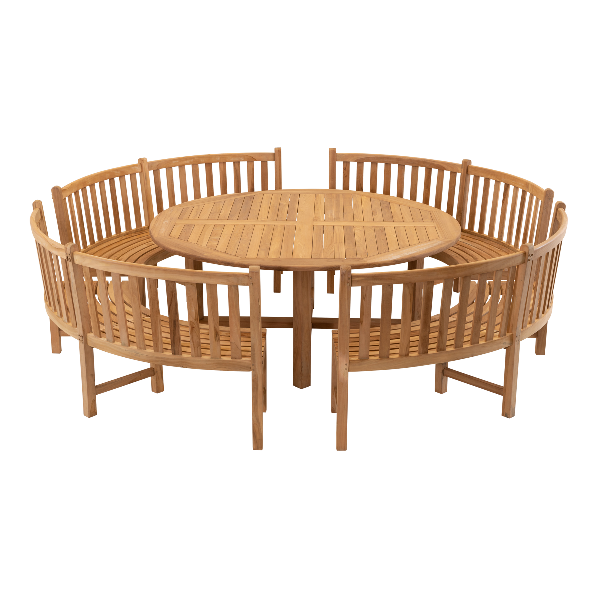 Bank teak Round 200cm