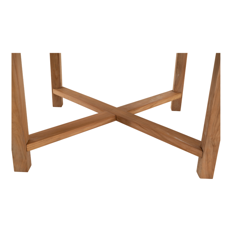 Tafel teak ø180x75cm