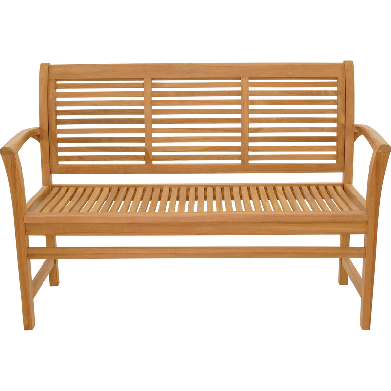 Bank teak Stripe 142cm