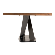 Tafel Taranto recycled teak met zwart stalen poot 240x100cm