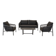 Loungeset Osaka zwart