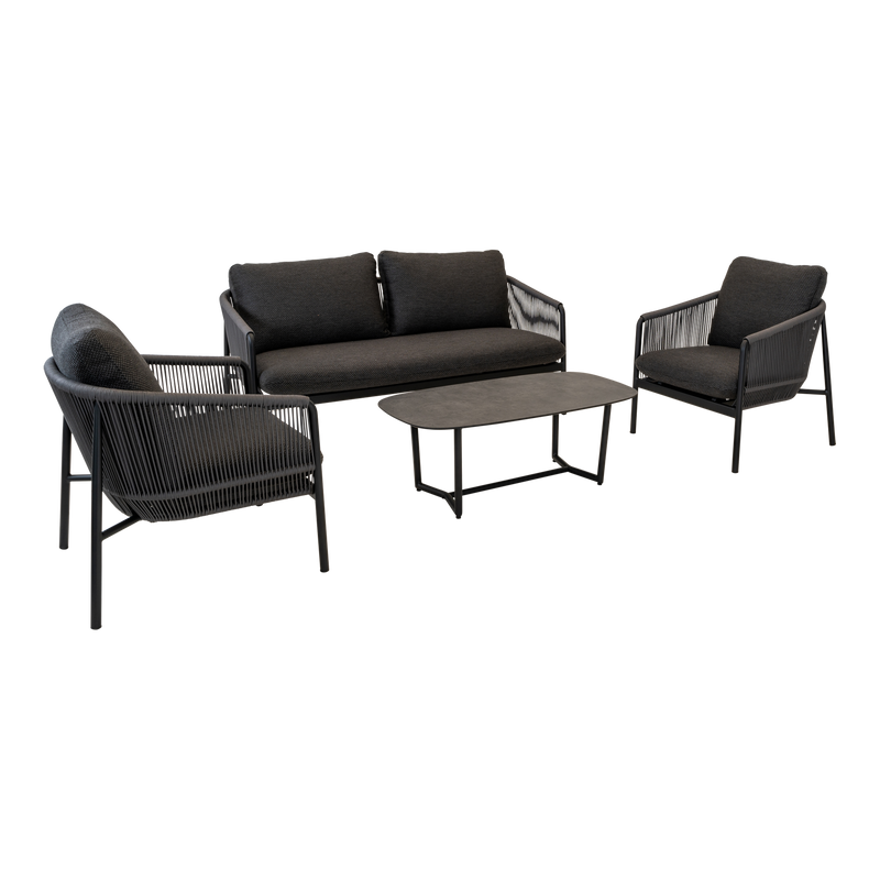 Loungeset Osaka zwart