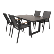 Stapelstoel Tarragona Teak Negro