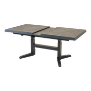 Uittrektafel verstelbaar Murcia Negro 143/183x88x54/74cm