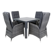 Tafel Castilla 2.0 Negro 100x100cm