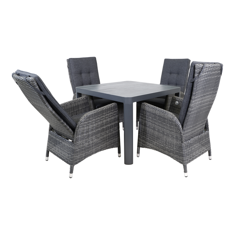 Tafel Castilla 2.0 Negro 100x100cm