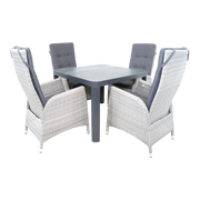 Tafel Castilla 2.0 Negro 100x100cm