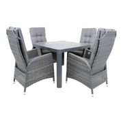 Tafel Castilla 2.0 Negro 100x100cm