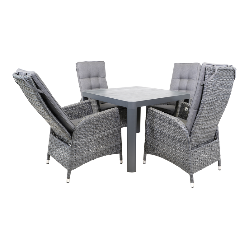 Tafel Castilla 2.0 Negro 100x100cm