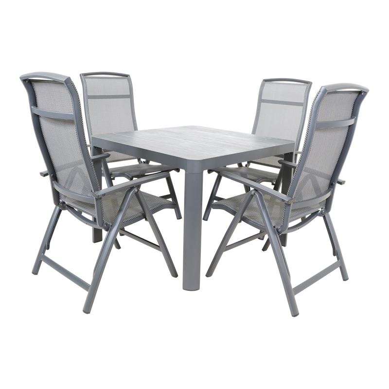 Tafel Castilla 2.0 Negro 100x100cm