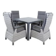 Tafel Castilla 2.0 Negro 100x100cm