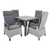 Tafel Castilla 2.0 Negro 100x100cm