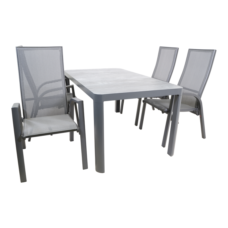 Tafel Castilla 2.0 Negro 160x90cm