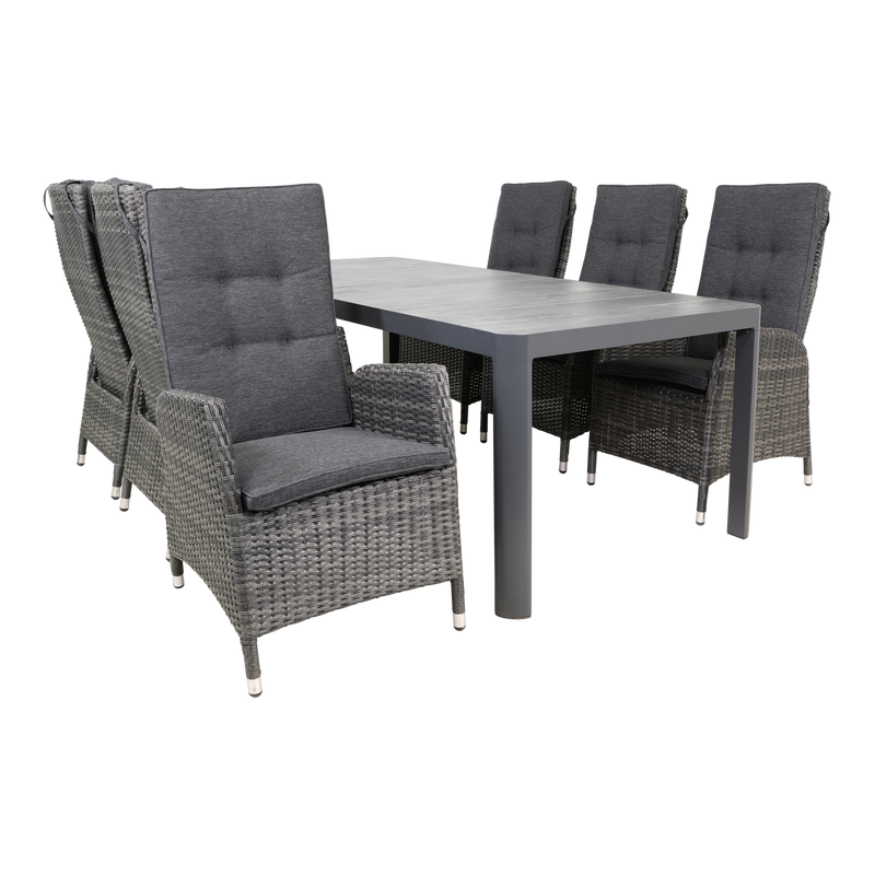 Tafel Castilla 2.0 Negro 220x100cm