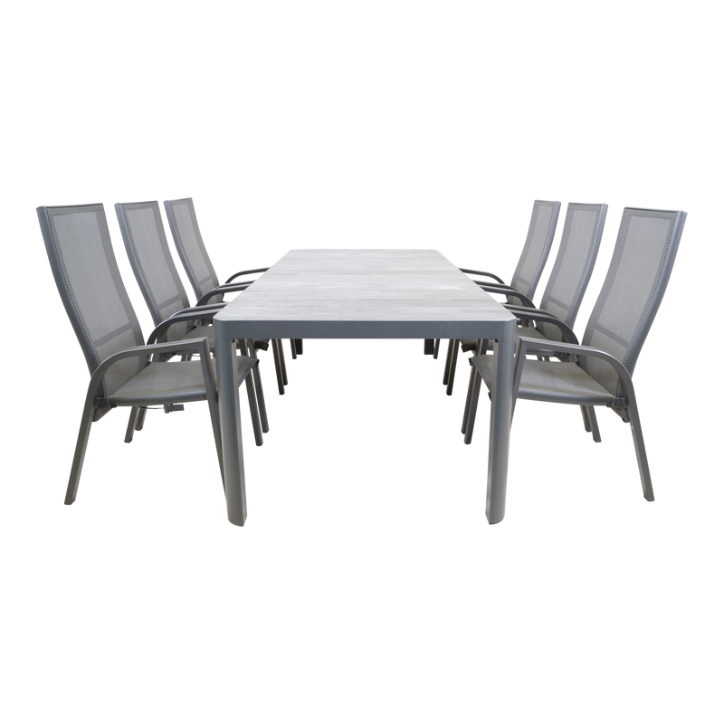 Tafel Castilla 2.0 Negro 220x100cm