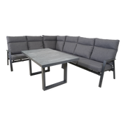 Lounge tafel hoog Prato 2.0 Negro 140x85cm